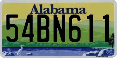 AL license plate 54BN611