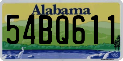 AL license plate 54BQ611