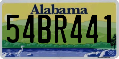 AL license plate 54BR441