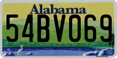 AL license plate 54BV069