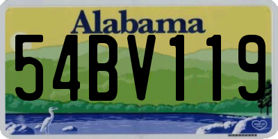 AL license plate 54BV119