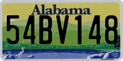 AL license plate 54BV148