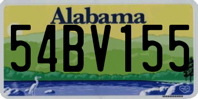 AL license plate 54BV155