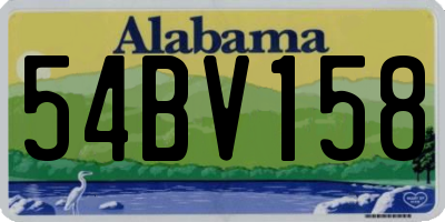 AL license plate 54BV158