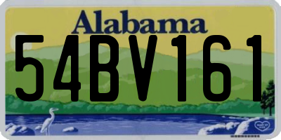 AL license plate 54BV161