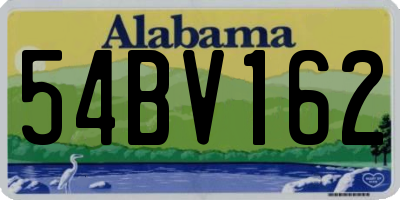 AL license plate 54BV162