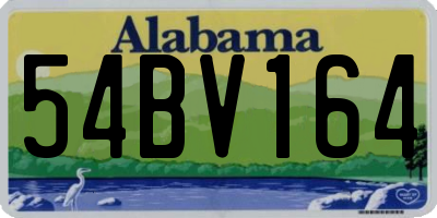 AL license plate 54BV164