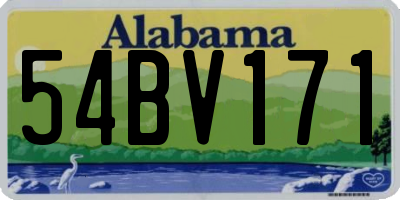 AL license plate 54BV171