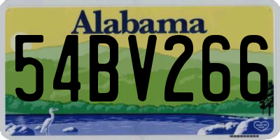 AL license plate 54BV266