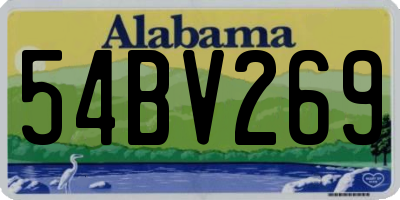 AL license plate 54BV269