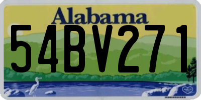 AL license plate 54BV271