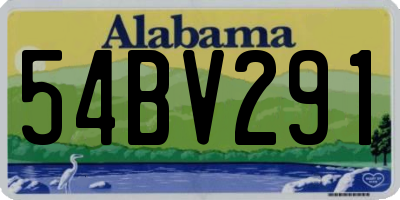 AL license plate 54BV291