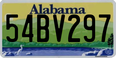 AL license plate 54BV297