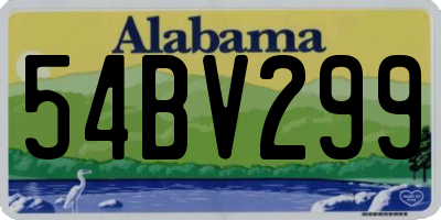 AL license plate 54BV299
