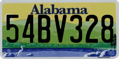 AL license plate 54BV328
