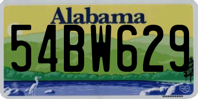 AL license plate 54BW629
