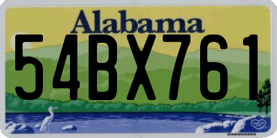 AL license plate 54BX761