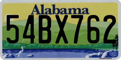AL license plate 54BX762