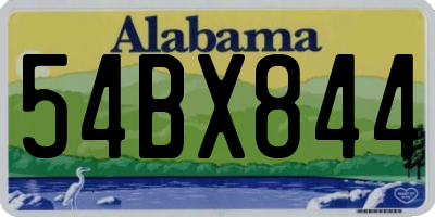 AL license plate 54BX844