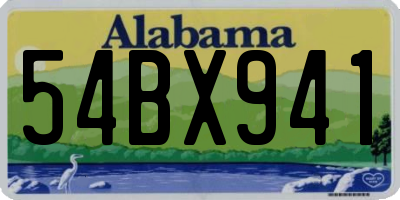 AL license plate 54BX941