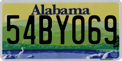 AL license plate 54BY069