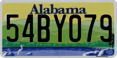 AL license plate 54BY079