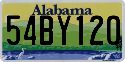 AL license plate 54BY120