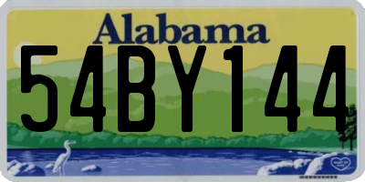 AL license plate 54BY144