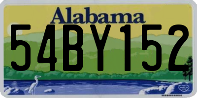 AL license plate 54BY152