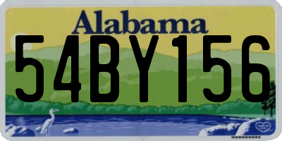 AL license plate 54BY156
