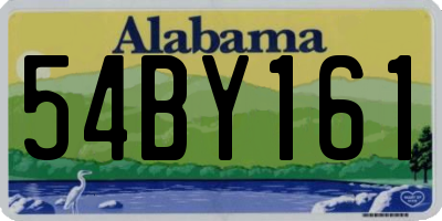 AL license plate 54BY161