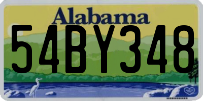 AL license plate 54BY348