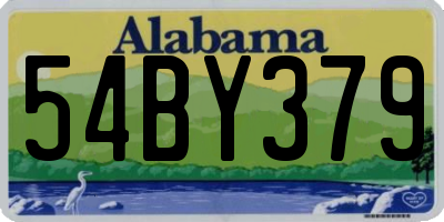 AL license plate 54BY379
