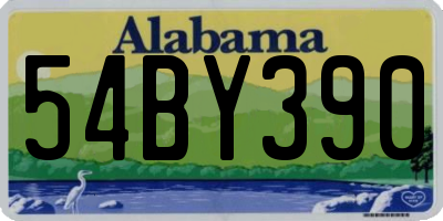 AL license plate 54BY390