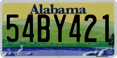 AL license plate 54BY421