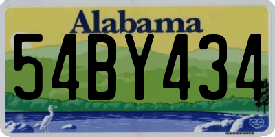 AL license plate 54BY434