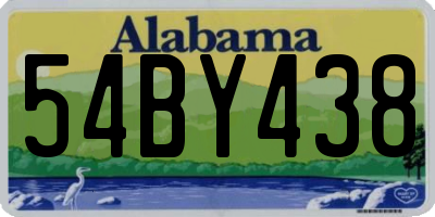 AL license plate 54BY438