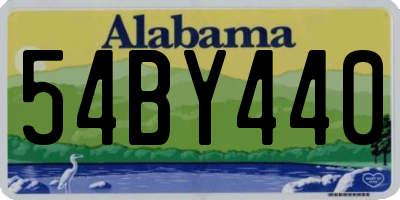 AL license plate 54BY440
