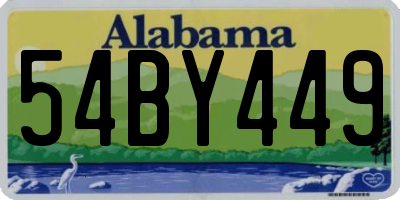 AL license plate 54BY449