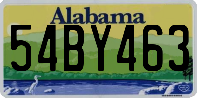 AL license plate 54BY463