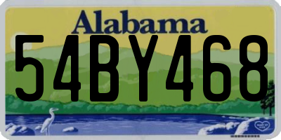 AL license plate 54BY468