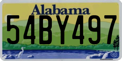 AL license plate 54BY497