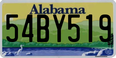 AL license plate 54BY519