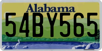 AL license plate 54BY565