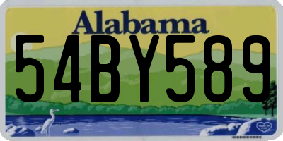 AL license plate 54BY589