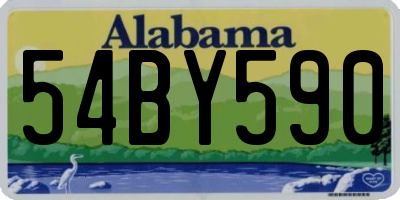 AL license plate 54BY590