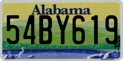 AL license plate 54BY619