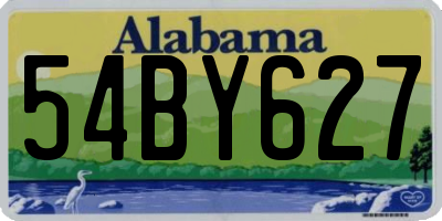 AL license plate 54BY627