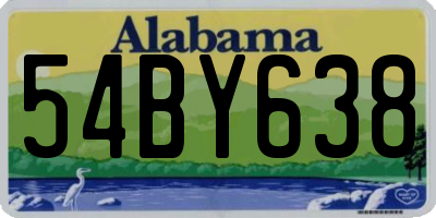 AL license plate 54BY638