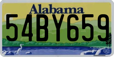 AL license plate 54BY659